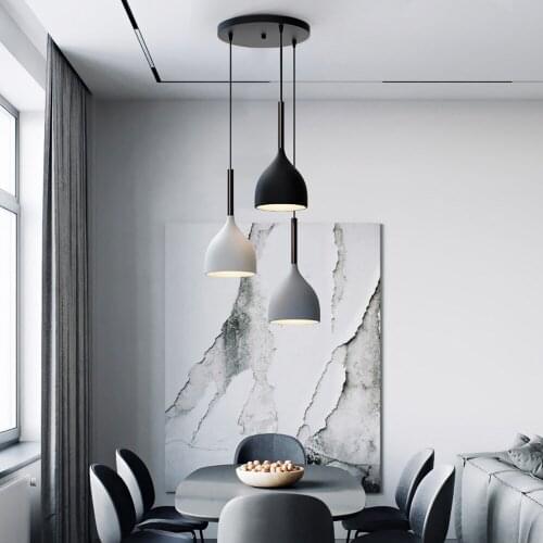 1/3 Heads Modern LED Pendant Light Minimalist Nordic Hanging Lamp Living Room Over Dining Table Kitchen Island Fixture Decor E27