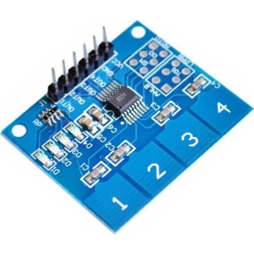 1 PCS TTP224 4-way Capacitive Touch Switch Digital Touch Sensor Module