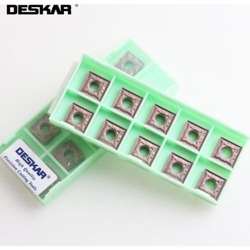 10PCS DESKAR SNMG120404 SNMG120408 SNMG120412 MA MM HS MS LF6118 Turning Tools CNC Lathe Carbide Inserts For Stainless Steel