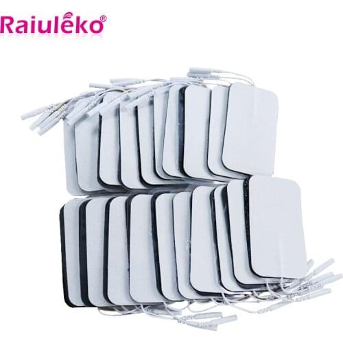 100Pcs Reusable Electrode Pads For Tens Acupuncture Digital Therapy Machine Electric Body Massager Pads Muscle Stimulator