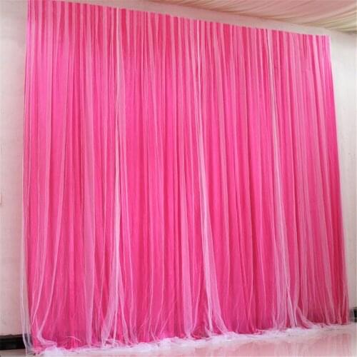3Mx6M backdrop with swags party background valance wedding backcloth stage curtain 3*6m backdrop church Stage decoration