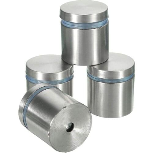 4Pcs 25mm Stainless Steel Advertising Bolt Bracket Bolt Advertising Pinboard For Fixing Nailing Glass Wood Board Screws Tools