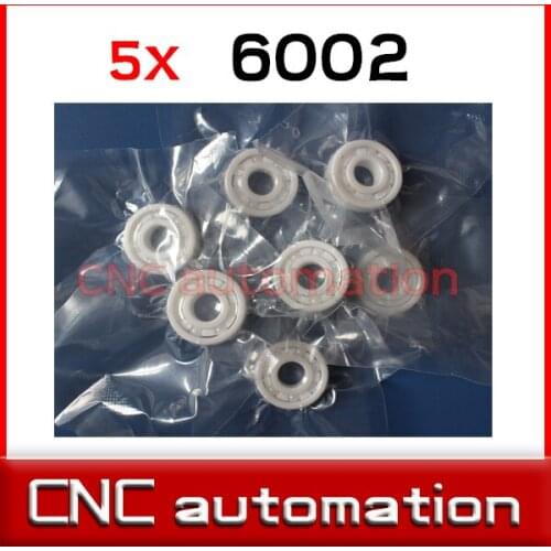 5pcs full Zirconia ZrO2 6002 ceramic Radial shaft Ball Bearings 15*32*9mm