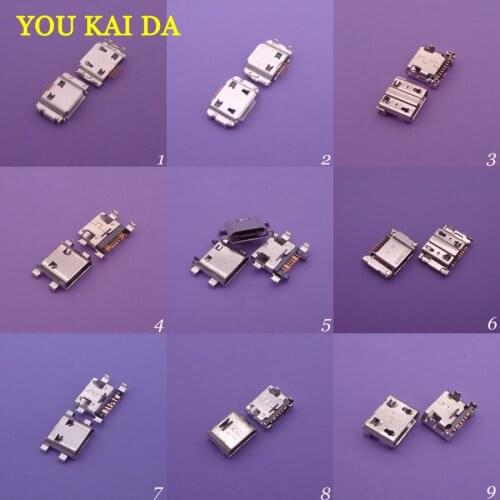 9models 45pcs Micro USB Jack connector socket Charging port female v8 for Samsung I9000 I9220 I9300 I8190 I8262D T999 S7562C