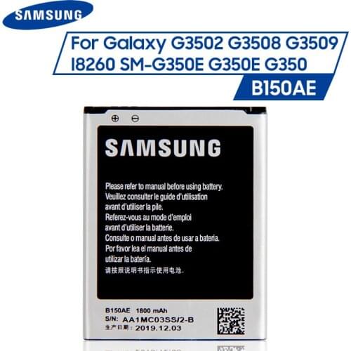 Original Samsung Battery B150AE B150AC For Samsung GALAXY Trend3 G3502 G3508 G3509 I8260 SM-G350E G350E G350 With NFC 1800mAh
