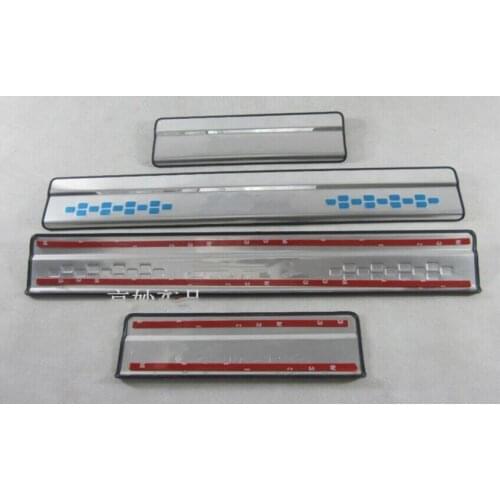 Accessories Door Sill Protectors Guards Scuff Plates Step Panel Entry Cover Overlay fit 2014 2015 for suzuki sx4 S-CROSS