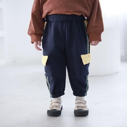 2 3 4 5 6 Y Toddler Boys Pants Autumn Winter Thicken Casual Stripes Trousers For Pants Kids Casual Elastic Waist Boy Harem Pants