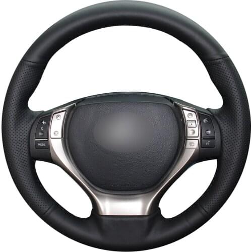 Black Synthetic Leather Car Steering Wheel Cover for Lexus ES250 ES300h GS250 GS300h RX270 RX350