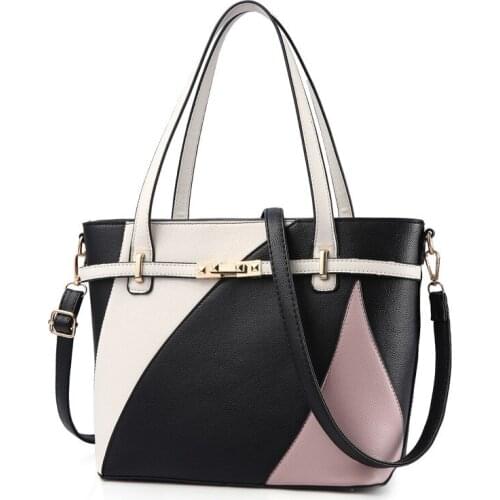 Designer PU Leather Shoulder Bags For Women 2021 Lock High Capacity Handbags Travel Luxury Hand Bag Female Large Shoulder Bag
