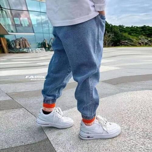Kids Boys Jeans Baby Clothes Classic Pants Children Denim Clothing Boy Fashion Long Trousers Solid Color Casual Style Jeans