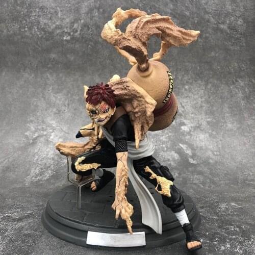 Anime Action Figures 25cm One tail Gaara Action Figure Japan Anime Gaara PVC Figure Model Doll Anime Lover Collection Kids Gift