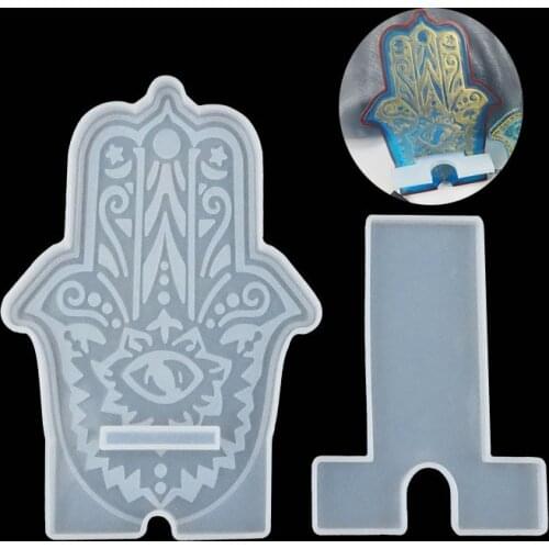 Famar Eye Phone Bracket Table Silicone Mold For DIY Handmade Mobile Phone Stand Silicone Mould DIY Crafts Making Tool