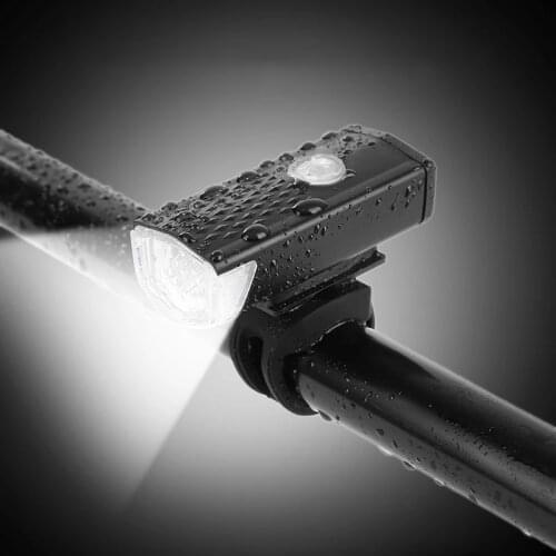 250LM Bike Handlebar Light Cycling Rainproof Bcycle Tail Light MTB Headlight Front Lamp USB Rechargeable Outdoor Hiking Light