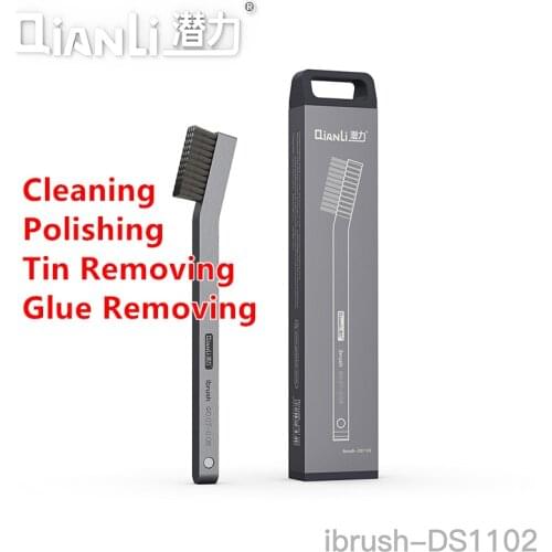 Qianli iBrush Aluminum Alloy Brush Heat Resistance Brush With Screw Magnetizer for CPU Glue Removal Polishing Grinding