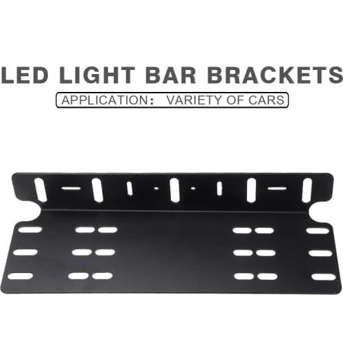 1pc Car Number Plate Light Bracket Holder LED Driving Spot Licence Bar Mounts Headlight Fog Support Off Road SUV 4x4 Accessories
