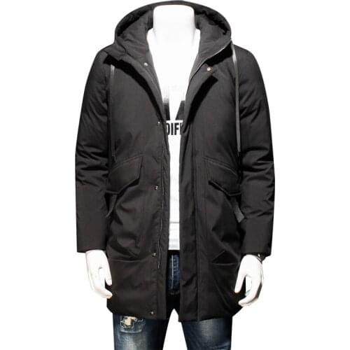Parkas Big Size Mens Hooded 8XL Down Padded Jackets Man Thick Winter Down Male Fashion Long Overcoat Keep Warm Outerwear