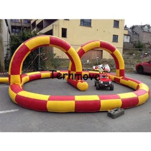 Inflatable go kart race track karting track racing track race track for team sport game Inflatable Race Car Circuit