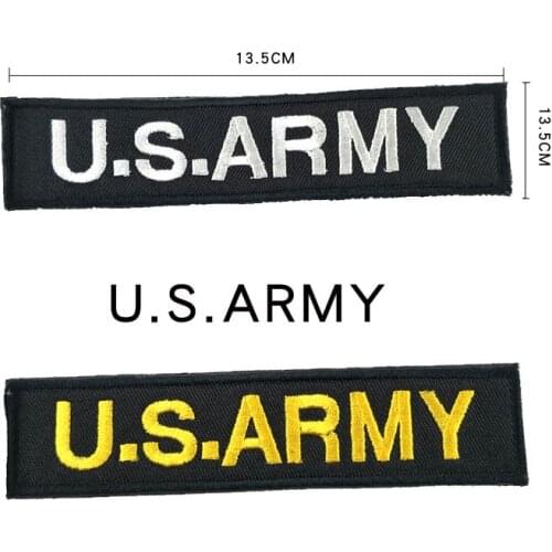 American 101 Airborne Division Badges Embroidered Strip US Army Velcro Patches Custom Made Tactical Cloth Backpack Stickers