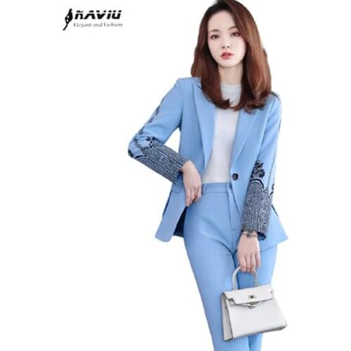 NAVIU Elegant and Fashion Women's Business Trouser Suits