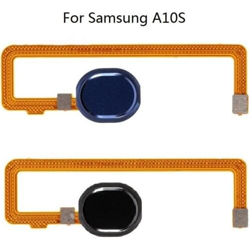 OEM Home Key Fingerprint Button Flex Cable Part Replacement for Samsung Galaxy A10s A107 - Black Blue