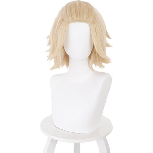 Anime Tokyo Revengers Manjirou Sano Cosplay Wig Heat Resistant Synthetic Hair Carnival Halloween Party Props
