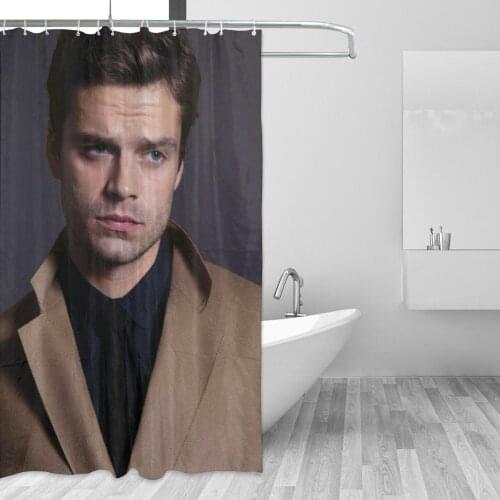 Sebastians Stan Bathing Bathroom Bath Curtain Bucky Fabric Waterproof Polyester High Quality Show Curtain