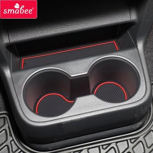 Smabee Anti-Slip Gate Slot Cup Pad Fit for Toyota SIENNA 2021 2022 Interior Accessories Non-Slip Door Groove Mats Rubber Coaster