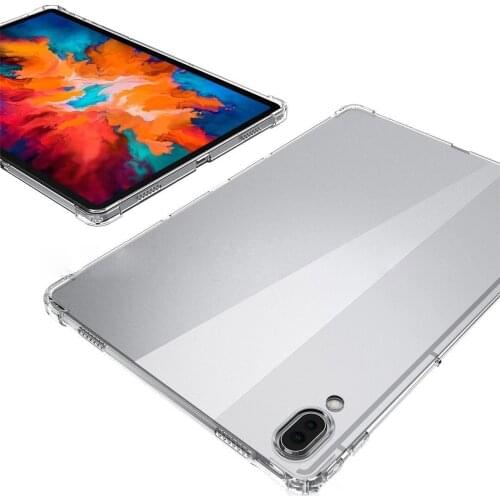 Shockproof Silicone Case for Lenovo Tab P11 Pro TB-J706F-J606F 11.5 M10 Plus X606F Transparent Rubber Back Cover Flexible Bumper