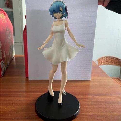 Rem Re:Life in a different world from zero Transparent Dress PVC Action Figure Cute Rem Collectible Model 23cm