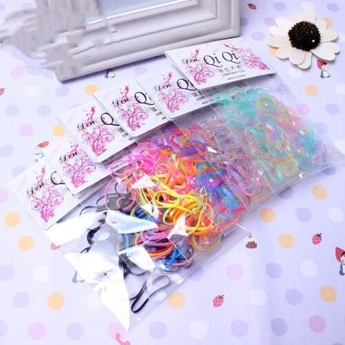 About 40 pcs/pack Ponytail Holder Elastic Hair Band Hair Holder Rubber Hairband Hair Accessories For Girls Rope Tie Gum