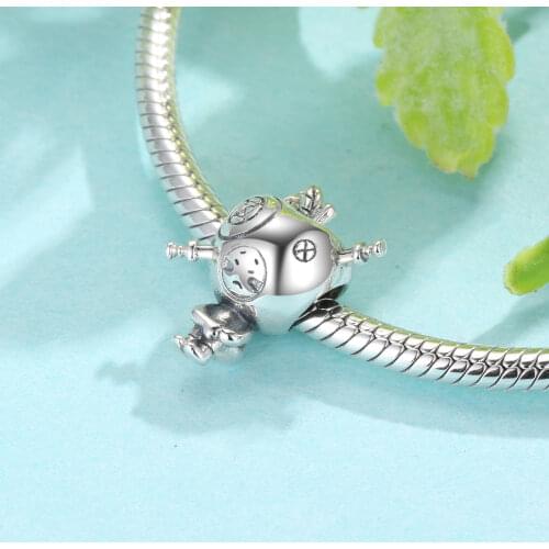 AGATA Silver Charms Animal Circus Animals 925 Sterling Silver DIY Beads Fit Original Charms Bracelet Fine Jewelry Making