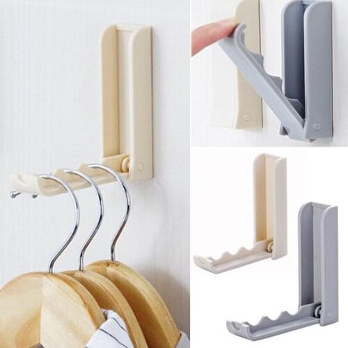 Foldable Door Hook Wall Hanger For Cloth Home Storage Household Invisible Coat Storage Holder Coat Hanger