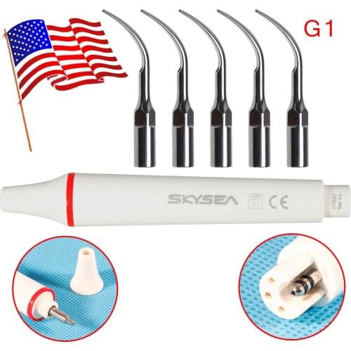 USA Detachable DENTAL EMS Ultrasonic Piezo Scaler Scaling Handpiece + 5 Tips G1