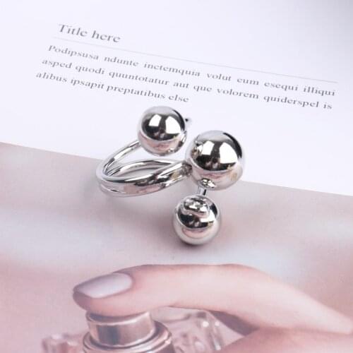 Unique Interstellar Orbit Finger Rings Jewelry Adjustable Rings Accessories for Women Fashion Gold Balls Special Design