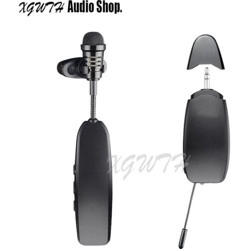 XGWTH UHF Wireless Lavalier Microphone Lapel Collar Clip-on Mic for Voice Amplifier Camera Recording Phone Iphone Android Youtub