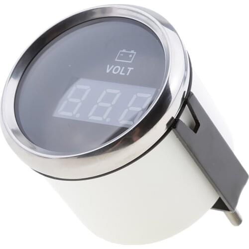1 Piece Digital LED Voltmeter Gauge Autometer Digital Electronic Voltmeter Volt Meter