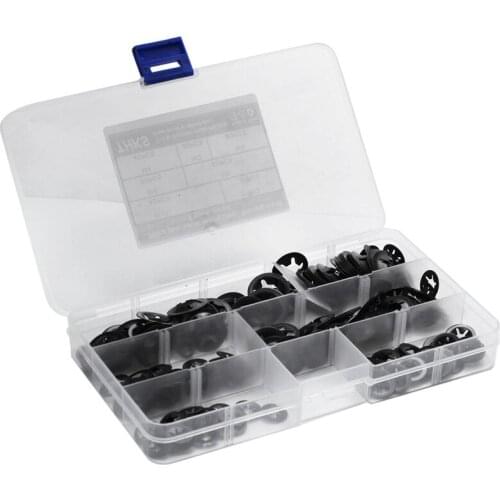 280pcs Tooth Starlock Push On Locking Washers Speed Clips Fasteners ortment Quick Speed Locking Washers