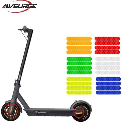 4PCS electric scooter reflective sticker for Ninebot MAX G30 safety protection decorative sticker