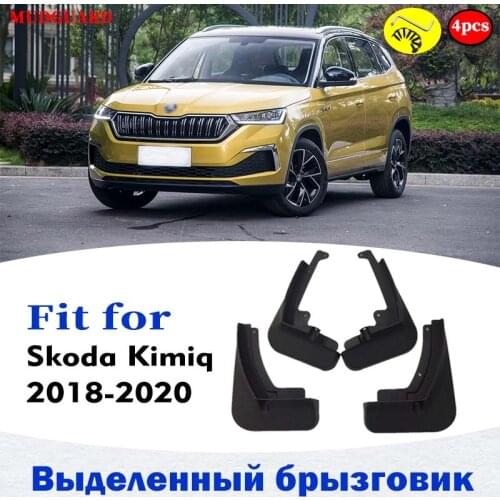 4 pcs 2018-2020 Mudflaps FOR Skoda Kimiq Mudguards Fender Mud Flap Guard Splash Mudguard Fenders car accessories auto styline