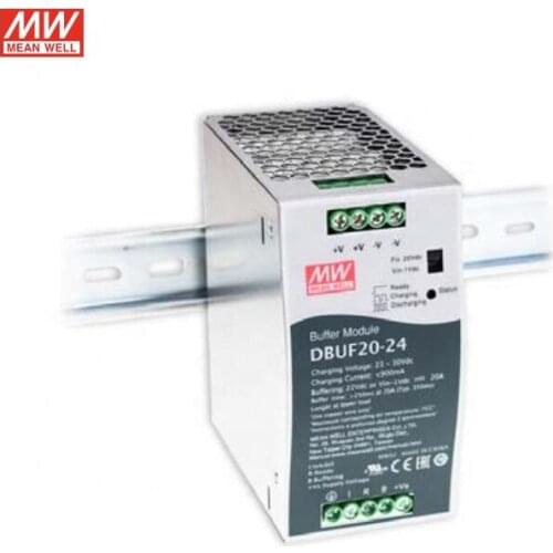 MEAN WELL DBUF20-24 DC24V 20A DIN Rail Type Buffer Module Power Supply for Factory Automation / Industrial Control System