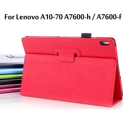 Case For Lenovo A10-70 A7600 Case Stand PU Leather Tablet Cover For Lenovo A10-70 A7600-H / A7600-F Funda