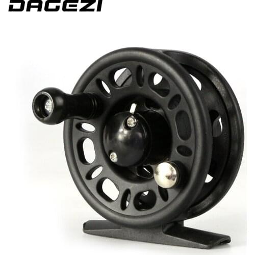 DAGEZI black Plastic fishing wheel 1BB ratio 1:1 fly fishing reel ultra-light 3 size ice fishing Reel Fishing Tackle