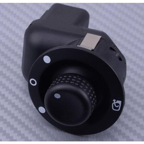 DWCX Black ABS Rearview Wing Mirror Adjuster Switch Fit for Renault Megane Clio Laguna Kangoo 8200109014 8200676533