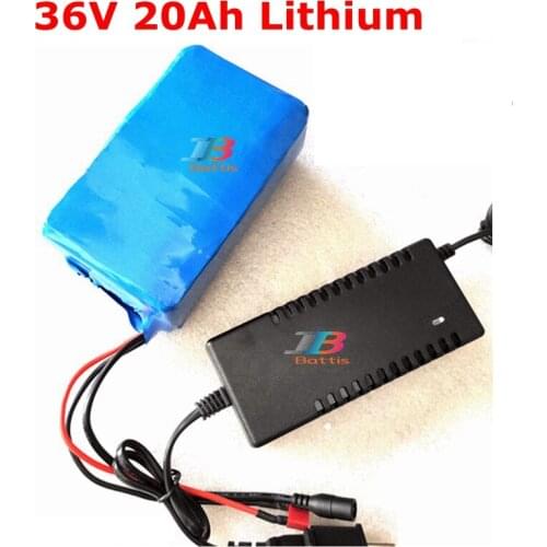 Brand li-ion battery 36v 20ah electric bike bicycle cargador 36v 18ah for 36v 500w 750w motor electric motor 350W 36v +charger
