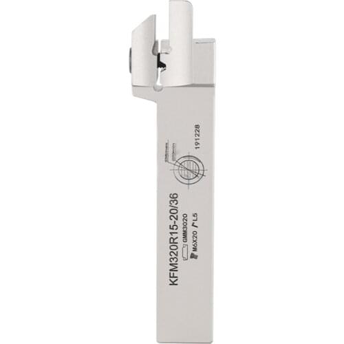 1pc KFM320R20-20/36 CNC lathe Grooving turning toolholder Antivibration hardened end face grooving arbor Adapt to GMM3020 insert