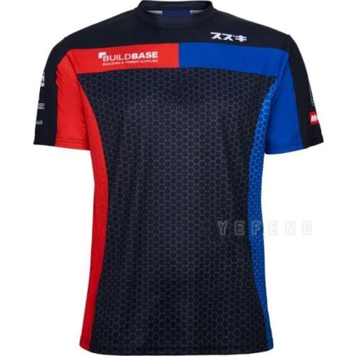 Motorcycle Offroad Short Sleeve For Suzuki Motorbike Mens Jersey Locomotive Street Moto Riding Quick Dry Summer T-shirt