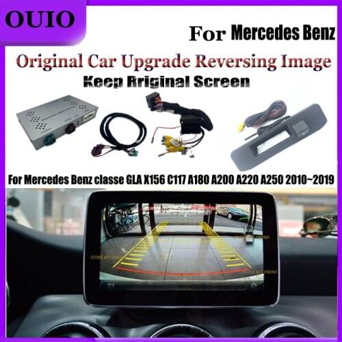 Reverse Camera Kit |For Mercedes Benz GLA X156 C117 A180 A200 A220 A250 Original Screen Upgrade Rear Reversing Camera Adapter
