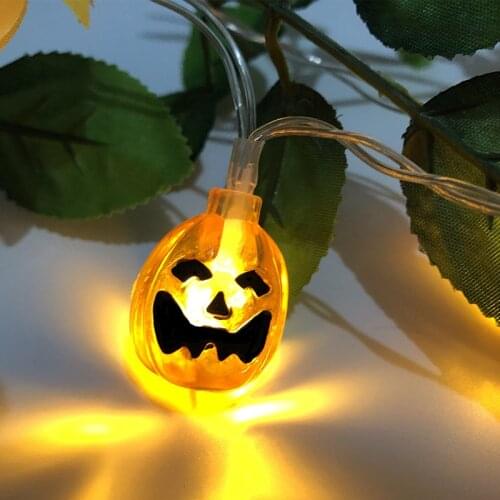 Halloween Pumpkin Ghost Skeletons Bat Spider Led Light String Festival Bar Home Party Decor Halloween Ornament