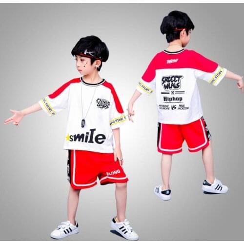 Cotton Casual Summer Newborn Baby Boys Hip Hop Outfits Suit Letter Short Sleeve T-shirts Tops+Shorts 2Pcs Kids Tracksuits 3 4 5Y