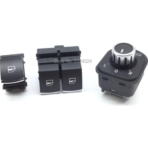 Chrome Window switch mirror switch for VW passat B6 Eos Golf 5 6 GTI mk5 mk6 5K3959857 5ND959565B 5ND959855
